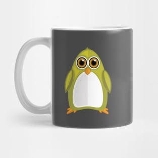 Yellow Green Penguin Mug